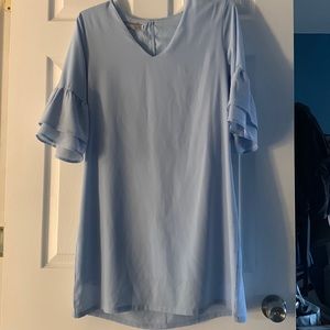 ONLY WORN ONCE: PERIWINKLE BLUE DRESS - SIZE: MEDIUM